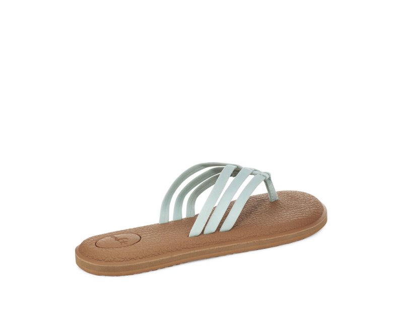 Sanuk Yoga Salty Women's Sandals Light Turquoise | Canada 35RVD